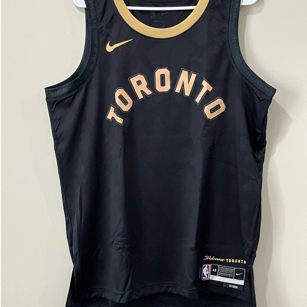 NBA City Edition Jersey - Black and Gold - Toronto - Large